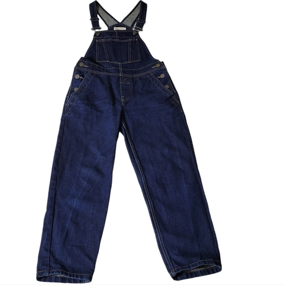 Asos Denim overalls navy blue Blue straight leg Jeans Size 4 - Picture 1 of 15